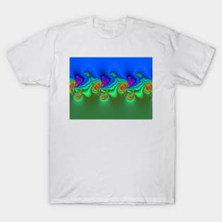 Psychedelic Wave Design T-Shirt